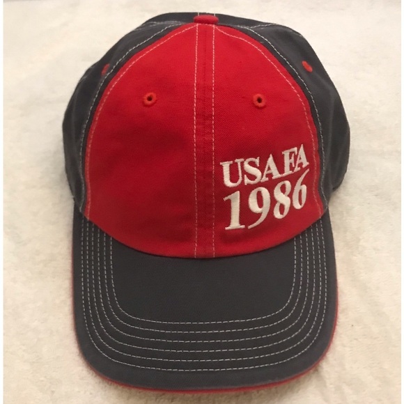 Richardson USAFA 1986 Adjustable Red Ball Cap - Picture 1 of 13